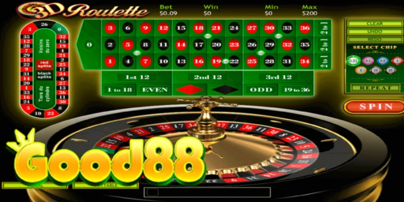 Chiến thuật Martingale trong trò chơi roulette tại casino good88.