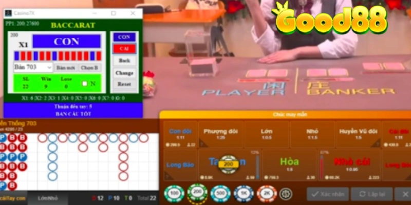 Khám phá tool baccarat tại trang chủ Good88